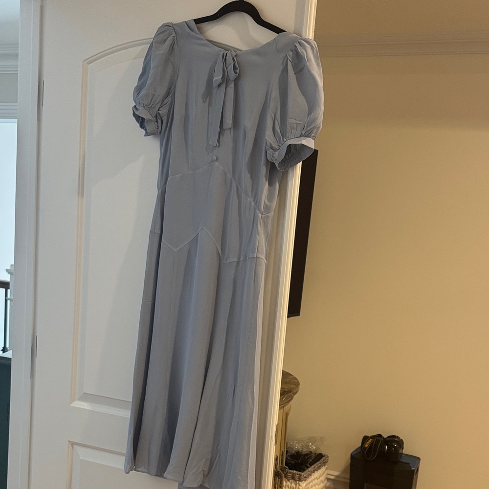 Reformation Light Blue Midi Dress